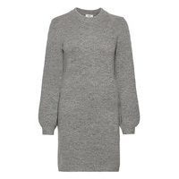 Objeve Nonsia L/S Knit Dress Dresses Knitted Dresses Harmaa Object