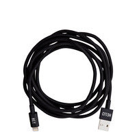 Extra Long Cable Iph 1.85 M Matkapuhelintarvikkeet/covers Chargers & Cables Musta Design Letters