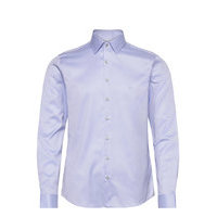 Twill Easy Iron Slim Shirt Paita Bisnes Sininen Calvin Klein