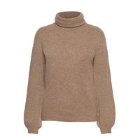 Objeve Nonsia Rollneck Pullover Neulepaita Ruskea Object