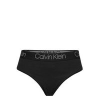 High Waist Thong Stringit Alusvaatteet Musta Calvin Klein