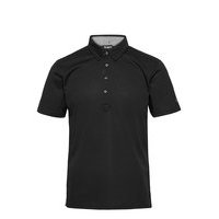 Mens Oliver Polo Polos Short-sleeved Musta Abacus