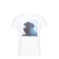 T-Shirt Stockholm Wave Face T-shirts Short-sleeved Valkoinen DEDICATED