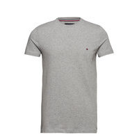 Core Stretch Slim Cneck Tee T-shirts Short-sleeved Harmaa Tommy Hilfiger