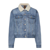 Dolman Denim Sherpa Icon Jacket Farkkutakki Denimtakki Sininen GAP