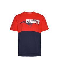 New England Patriots Nike Logo Name Colorblock T-Shirt T-shirts Short-sleeved Punainen NIKE Fan Gear