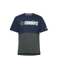 Dallas Cowboys Nike Logo Name Colorblock T-Shirt T-shirts Short-sleeved Sininen NIKE Fan Gear