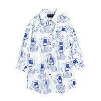 Lajka Woven Shirt Dress Mekko Sininen Mini Rodini