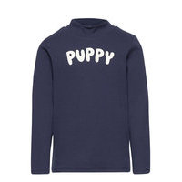 Puppy Sp Ls Tee T-shirts Long-sleeved T-shirts Sininen Mini Rodini