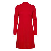Dresses Flat Knitted Lyhyt Mekko Punainen Esprit Collection