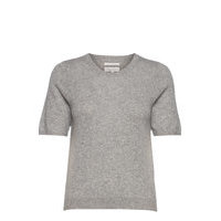 Everlottepw Pu T-shirts & Tops Knitted T-shirts/tops Harmaa Part Two