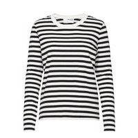 Slfstandard Ls Tee Str T-shirts & Tops Long-sleeved Musta Selected Femme