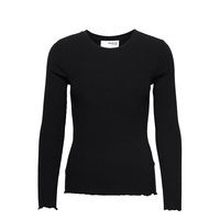 Slfanna Ls Crew Neck Tee S T-shirts & Tops Long-sleeved Musta Selected Femme