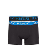 Style 01/C Basic Cuff Logo 2pcs Box Bokserit Musta Replay Underwear