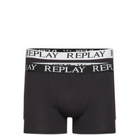 Style 01/C Basic Cuff Logo 2pcs Box Bokserit Musta Replay Underwear