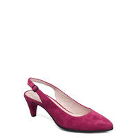 Shape 45 Pointy Sleek Shoes Heels Pumps Sling Backs Vaaleanpunainen ECCO