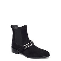 Booties - Flat - With Elastic Shoes Boots Ankle Boots Ankle Boot - Flat Musta ANGULUS