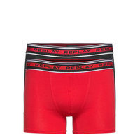 Style 3 Cuff Logo&Stripes 2pcs Waterfall Pack Bokserit Punainen Replay Underwear