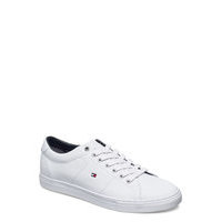 Essential Leather Sneaker Matalavartiset Sneakerit Tennarit Valkoinen Tommy Hilfiger