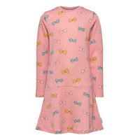 Dress L/S Wool Preschool Mekko Vaaleanpunainen Polarn O. Pyret