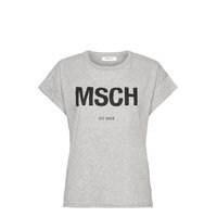 Alva Msch Std Tee T-shirts & Tops Short-sleeved Harmaa MOSS COPENHAGEN
