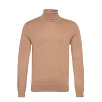 Italian Merino Turtleneck Sweater Knitwear Turtlenecks Beige Banana Republic