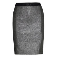 Coated Milano Skirt Polvipituinen Hame Musta Calvin Klein Jeans