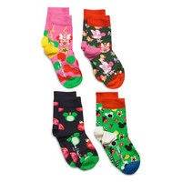 4-Pack Kids Disney Holiday Gift Set Socks & Tights Socks Monivärinen/Kuvioitu Happy Socks