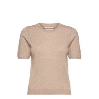 Everlottepw Pu T-shirts & Tops Knitted T-shirts/tops Beige Part Two