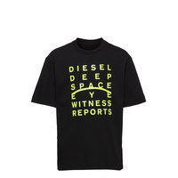 Tjustj5 Over T-Shirt T-shirts Short-sleeved Musta Diesel