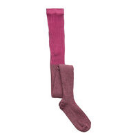 Glitter Rib Tights Socks & Tights Tights Vaaleanpunainen Molo