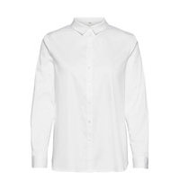 Objroxa L/S Loose Shirt Pitkähihainen Paita Valkoinen Object