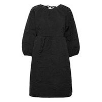 Slfkvist 7/8 Quilted Dress Dresses Everyday Dresses Musta Selected Femme