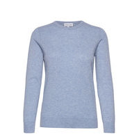 Basic Sweater Neulepaita Sininen Davida Cashmere