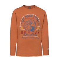 Long-Sleeved T-Shirt Back To School T-shirts Long-sleeved T-shirts Oranssi Replay