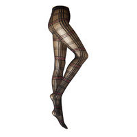 Lotta Square Tights Lingerie Pantyhose & Leggings Musta Swedish Stockings