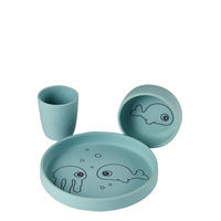 Silic Dinner Set Sea Friends Home Meal Time Dinner Sets Sininen D By Deer, Done by Deer