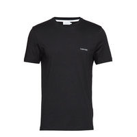 Cotton Chest Logo T-Shirt T-shirts Short-sleeved Musta Calvin Klein