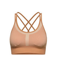 Seamless Strap Sports Bra Lingerie Bras & Tops Sports Bras - ALL Beige Stay In Place