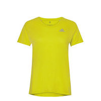 Runner T-Shirt W T-shirts & Tops Short-sleeved Keltainen Adidas Performance, adidas Performance