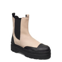 Viola Rubber Nubuck Shoes Chelsea Boots Vaaleanpunainen Pavement