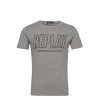 T-Shirt 0 T-shirts Short-sleeved Harmaa Replay