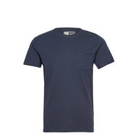 6194762, T-Shirt - Gaylin Ss Organi T-shirts Short-sleeved Sininen Solid