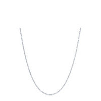 Figaro Chain Necklace - Rhodium Accessories Jewellery Necklaces Chain Necklaces Hopea ID Fine Jewelry