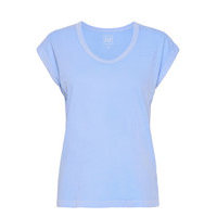 Relaxed V-Neck T-Shirt T-shirts & Tops Short-sleeved Sininen GAP