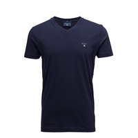 The Original Slim V-Neck T-Shirt T-shirts Short-sleeved Sininen GANT