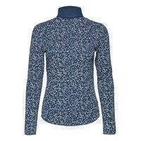 Funnel-Neck Print T-Shirt T-shirts & Tops Long-sleeved Sininen GAP