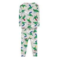 Babygap Snowboarding Dinosaur Graphic Pj Set Pyjamasetti Pyjama Harmaa GAP