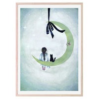 Poster Moonlight 50x70 Home Kids Decor Posters Monivärinen/Kuvioitu That's Mine