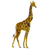 Giraffe Home Kids Decor Wall Stickers Keltainen That's Mine